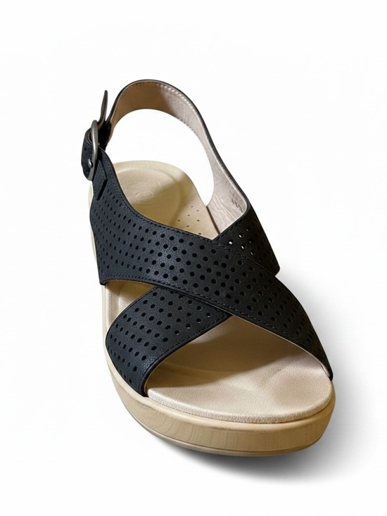 Dansko Shoes - Dansko Black Perforated Crisscross Slingback Sandal size 8-8.5